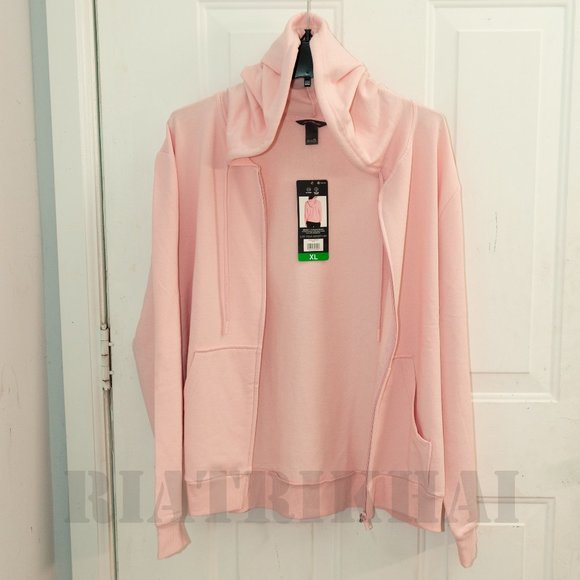 Pink NWT Eddie Bauer Ladies' Full Zip Hoodie - Picture 2 of 5